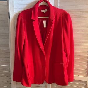 Talbots Vibrant Red Blazer